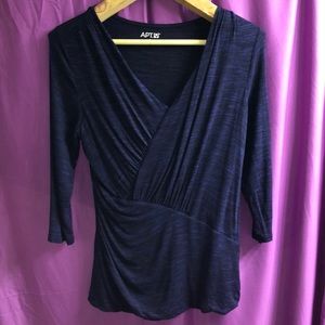 Apt 9 Blue Henley TOP S